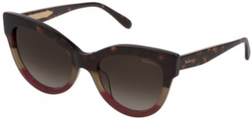 Mulberry SML032V sunglasses in Shiny Dark Havana