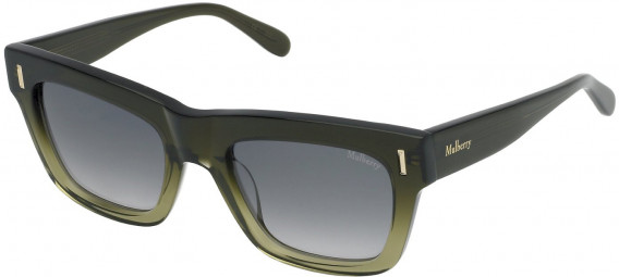 Mulberry SML097 sunglasses in Shiny Kaki Green Gradient Green