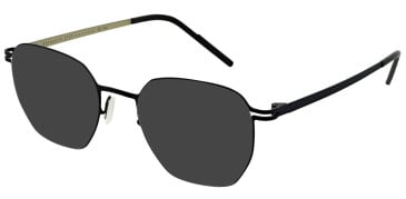 Reykjavik Eyes Alvar sunglasses in Black/Gold