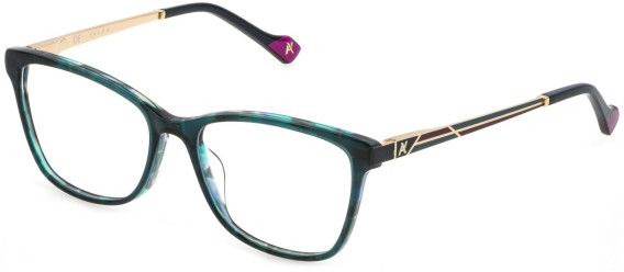YALEA VYA006L glasses in TOP GREEN+HAVANA