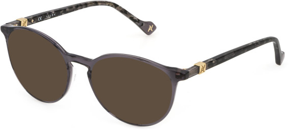 YALEA VYA022 Sunglasses in GREY W/RUBBERIZEDIZED PAINT
