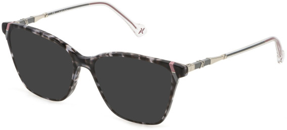 YALEA VYA018V Sunglasses in SHINY GREY HAVANA