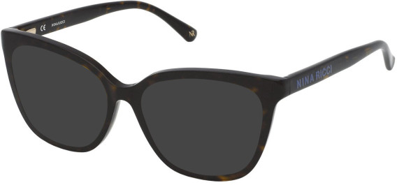 NINA RICCI VNR288 Sunglasses in SHINY DARK HAVANA