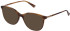 NINA RICCI VNR247 Sunglasses in SHINY HAVANA STRIPED OCHRE