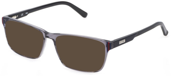 FILA VFI034 Sunglasses in SHINY TRANSP. GREY