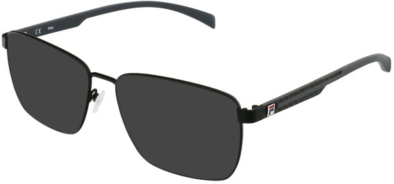 FILA VFI013 Sunglasses in TOTAL SEMI MATT BLACK