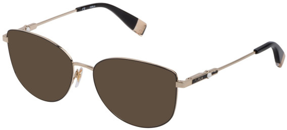 FURLA VFU391S Sunglasses in SH.ROSE GOLD W/BLACK PARTS
