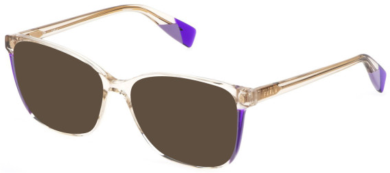 FURLA VFU579 Sunglasses in SHINY TRANSP.LIGHT BEIGE