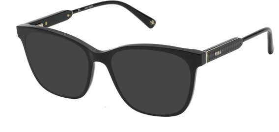 NINA RICCI VNR313 Sunglasses in SHINY BLACK