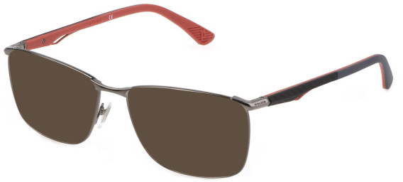 POLICE VPLF06 Sunglasses in TOTAL SHINY RUTHENIUM