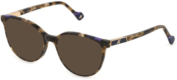 YALEA VYA003V Sunglasses in SHINY MEDIUM HAVANA