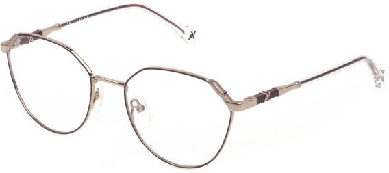 YALEA VYA017 glasses in SH.RED GOLD W/COLOURED PARTS