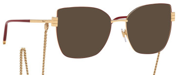 CHOPARD IKCHG01 sunglasses in Shiny Rose Gold/Bordeaux