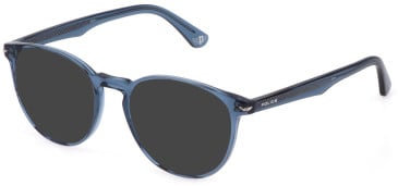 POLICE VPLG72 sunglasses in Transparent Blue