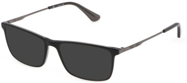 POLICE VPLD08-55 sunglasses in Black Top/Grey