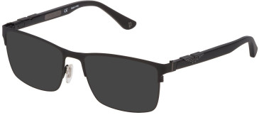 POLICE VPL885-57 sunglasses in Total Semi Matt Black