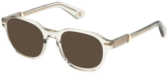 POLICE VPLG81 sunglasses in Shiny Transparent Grey