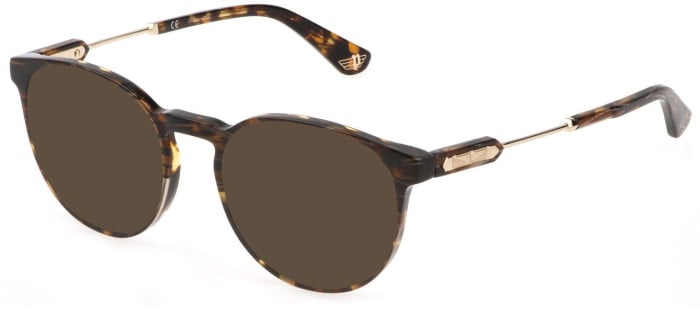 Hamilton Gold with Orange to White Lenses Sunglasses | FINLAY