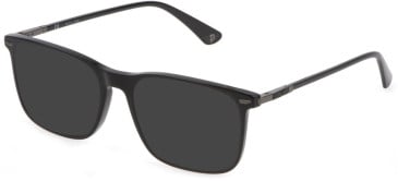 POLICE LEWIS HAMILTON VPLF80 sunglasses in Shiny Black