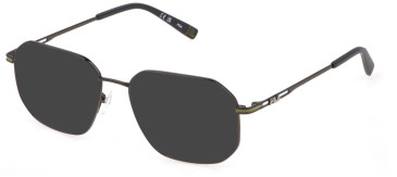 FILA VFI440 sunglasses in Shiny Gun/Green