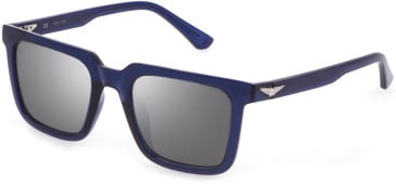 POLICE Splf15 glasses in SHINY TRANSP.BLUE