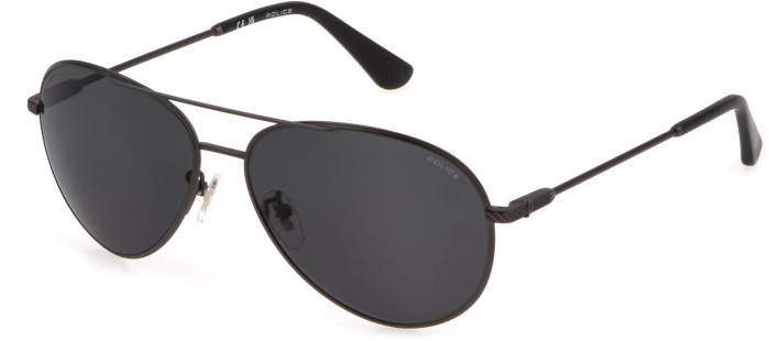 Police Herren Sonnenbrille Spll11 – Aviator-Design Aus Metall, Polarisiert, Retro-stylisch
