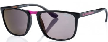 Superdry SDS-AFTERSHOCK sunglasses in Black Pink