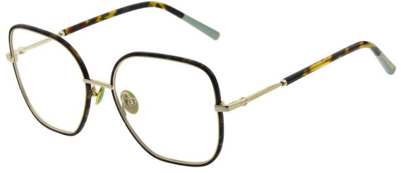 Scotch and Soda SS1019 glasses in Shiny Light Gold/Green Green