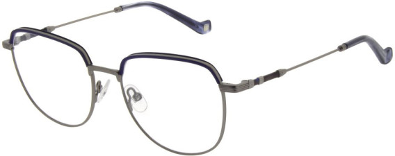 Hackett HEB294 glasses in Gloss Navy/Matt Light Gun