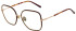 Scotch and Soda SS1019 glasses in Shiny Champagne Gold/Burgundy