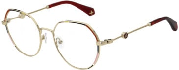 Christian Lacroix CL3095 glasses in Gold/Red