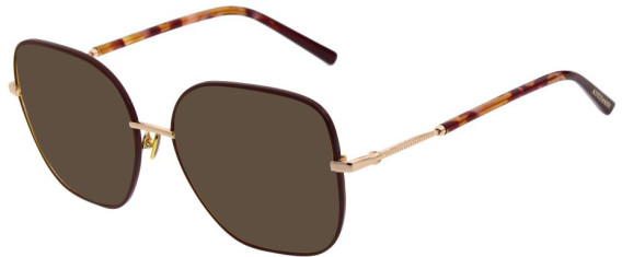 Scotch and Soda SS1019 sunglasses in Shiny Champagne Gold/Burgundy