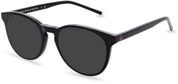 United Colors of Benetton BEO1091 sunglasses in Gloss Solid Black