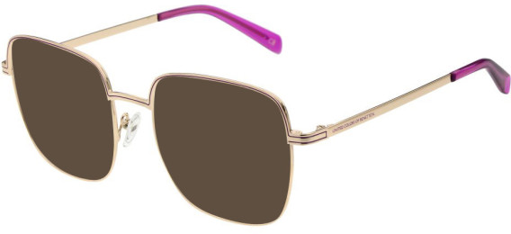 United Colors of Benetton BEO3092 sunglasses in Shiny Light Rose Gold