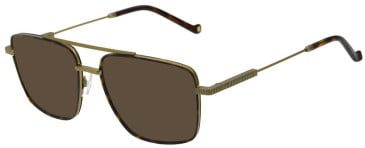 Hackett HEB317 sunglasses in Matt Antique Gold/Tort