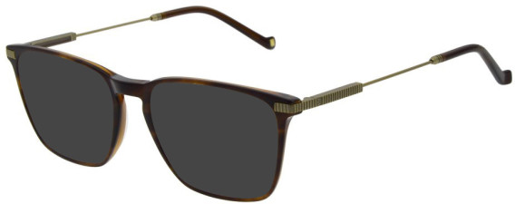 Hackett HEB316 sunglasses in Gloss Solid Brown/Horn