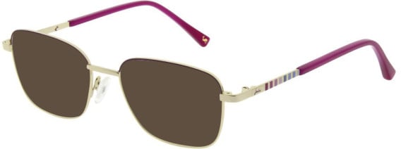 Joules JO1052 sunglasses in Shiny Light Gold/Purple