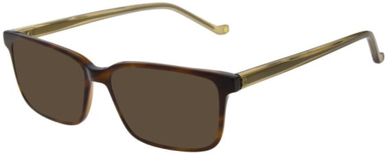 Hackett HEB318 sunglasses in Gloss Solid Brown Horn
