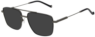 Hackett HEB317 sunglasses in Matt Dark Gun/Black