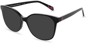 United Colors of Benetton BEO1093 sunglasses in Gloss Solid Black