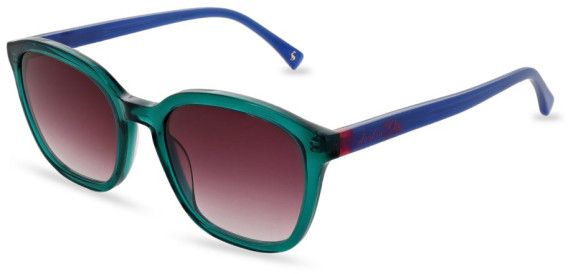 Joules JS7083 sunglasses in Gloss Crystal Forest Green