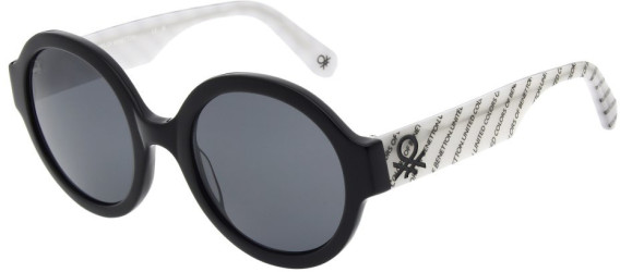 United Colors of Benetton BE5066 sunglasses in Solid Black