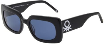 United Colors of Benetton BE5065 sunglasses in Solid Black