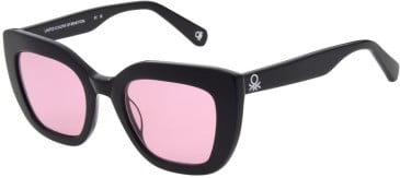 United Colors of Benetton BE5061 sunglasses in Solid Black