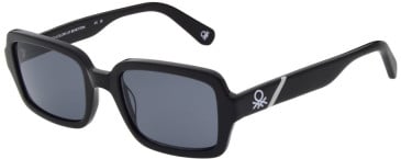 United Colors of Benetton BE5056 sunglasses in Gloss Solid Black
