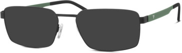 Titanflex TFO-820903-55 sunglasses in Black/Green