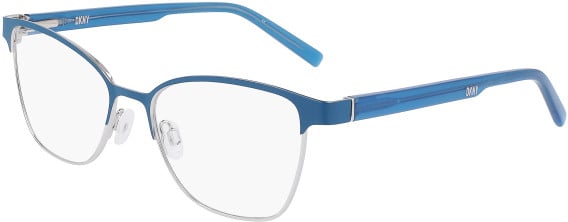 DKNY DK3007 glasses in Blue Teal/Silver