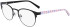 Marchon NYC M-4023 glasses in Matte Black/Lilac Mosaic