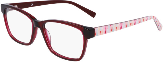 Marchon NYC M-5023-53 glasses in Crystal Red/Pink Mosaic