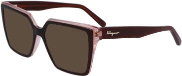 Salvatore Ferragamo SF2950 sunglasses in Brown/Nude